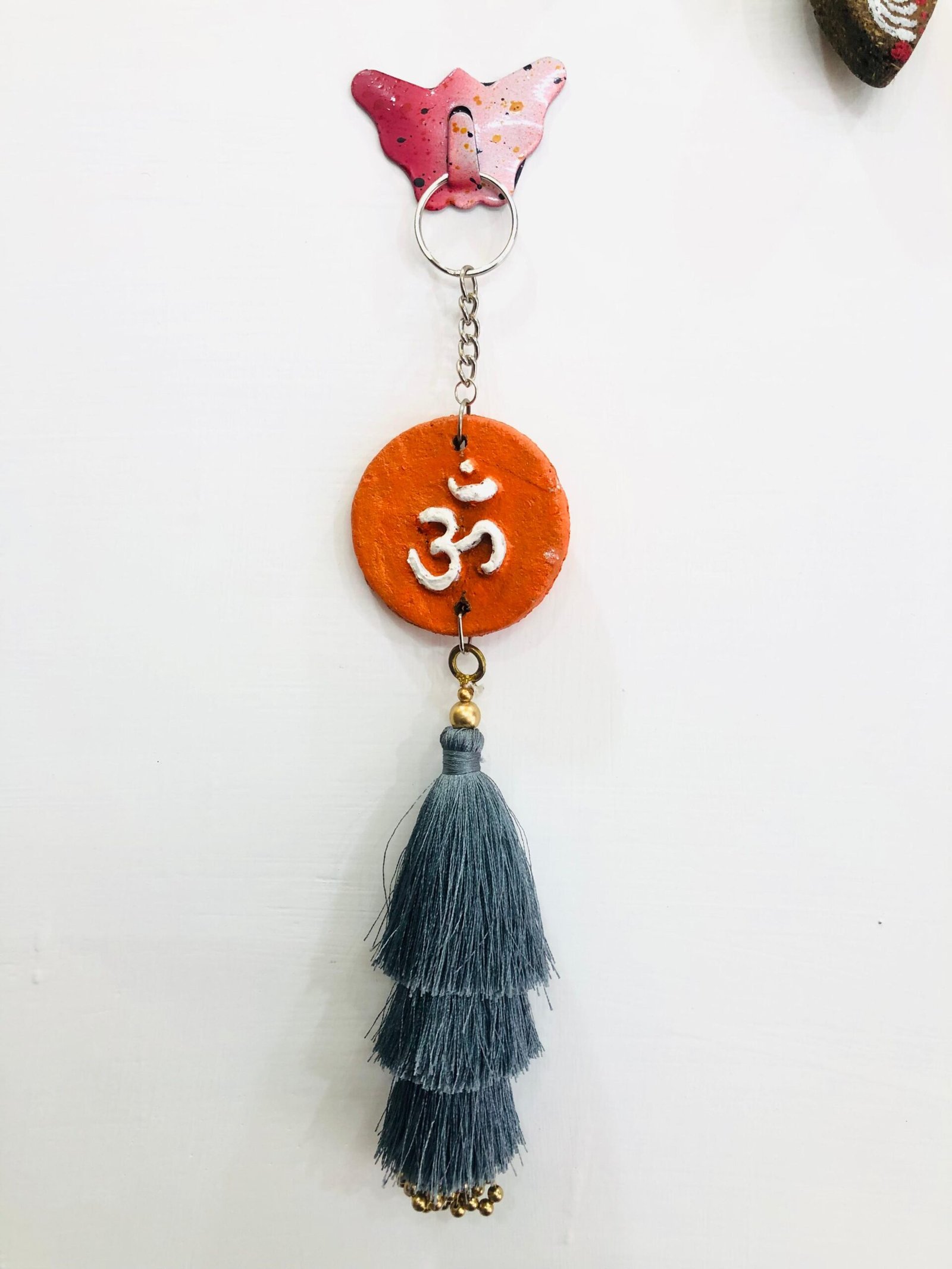 "Om" keychain
